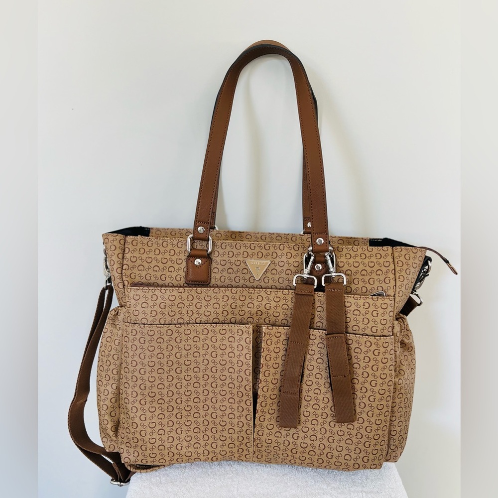 GUESS DIAPER BAG TOTE LARGE LOGO LOTTIE TRAVEL